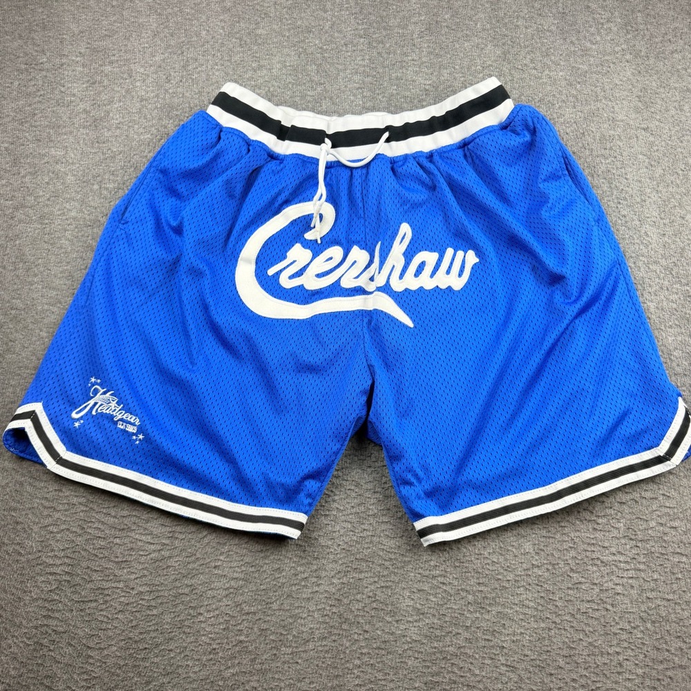 Headgear Classics Nipsey Hussle Crenshaw Basketball Shorts Blue Men's XL Mesh
